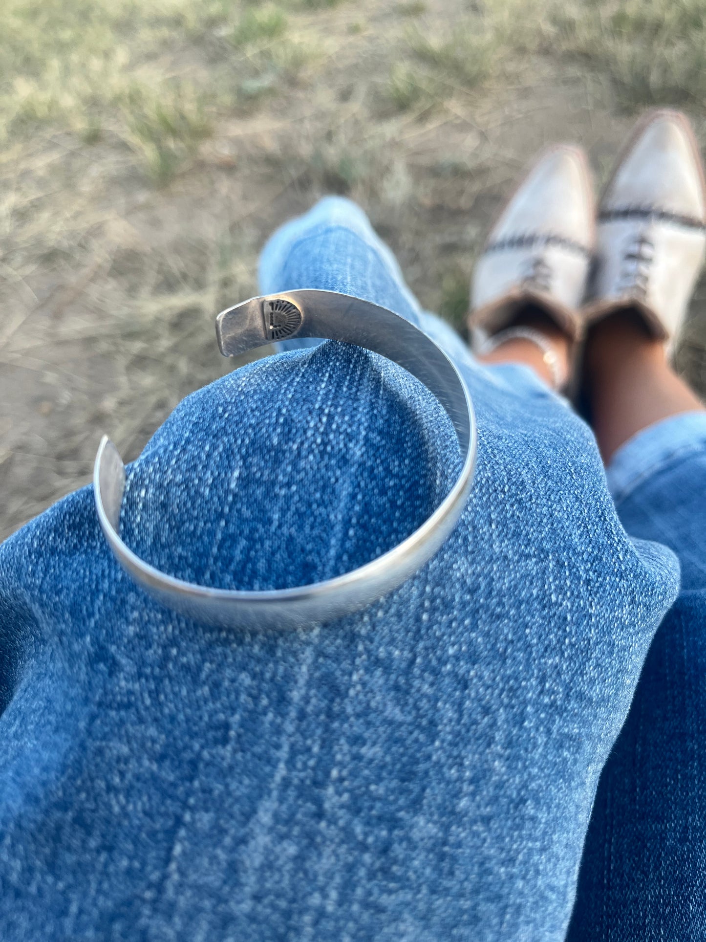 Sleek silver cuff